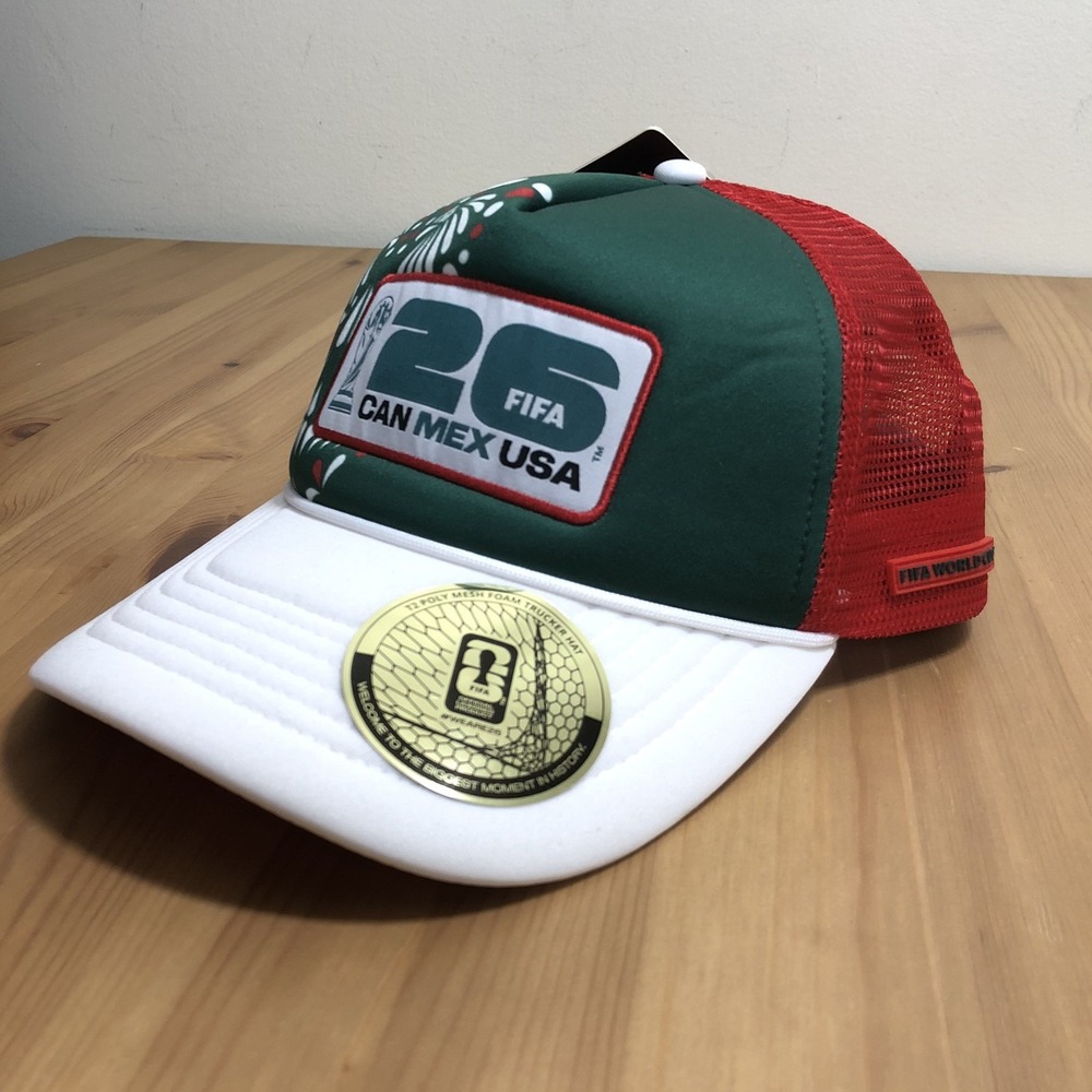 NWT FIFA World Cup 2026 Mexico National Team Mesh Trucker Hat Snapback Cap Rare